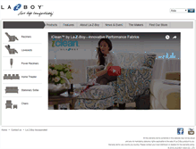 Tablet Screenshot of lazboyasia.com
